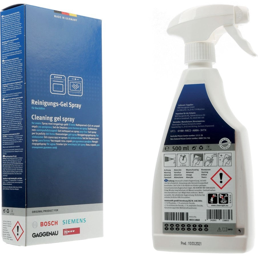 Produto de limpeza para fornos em spray (500ml) - 00312298