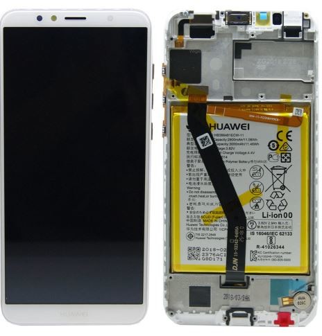 Lcd Display Module - Y6 2018 White - 02351Wlk
