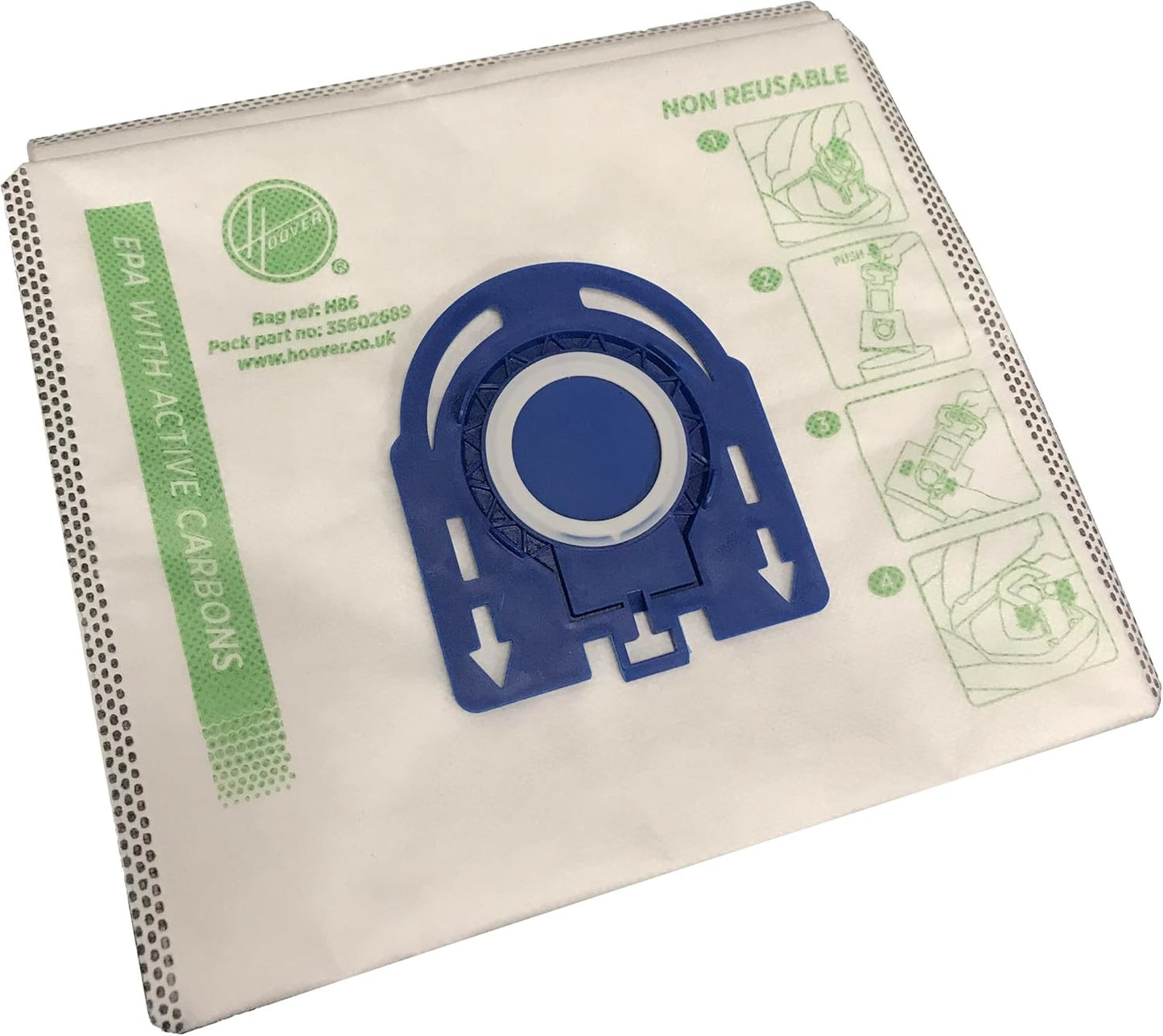 Pack of 4 H86 Vacuum Cleaner Bags for Hoover - 35602689