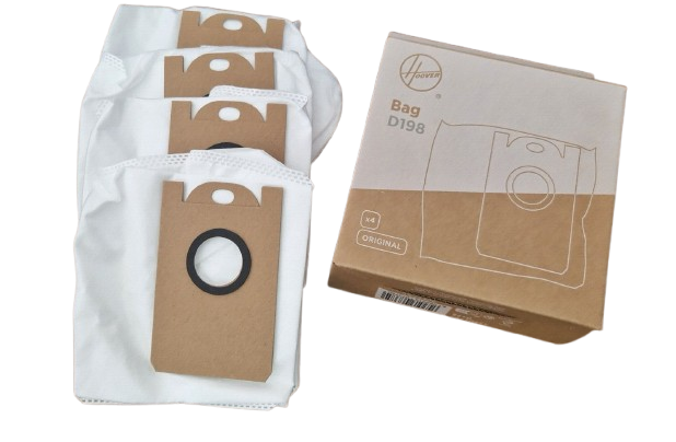 Kit of 4 dust bags for Hoover D198 robot vacuum cleaner -