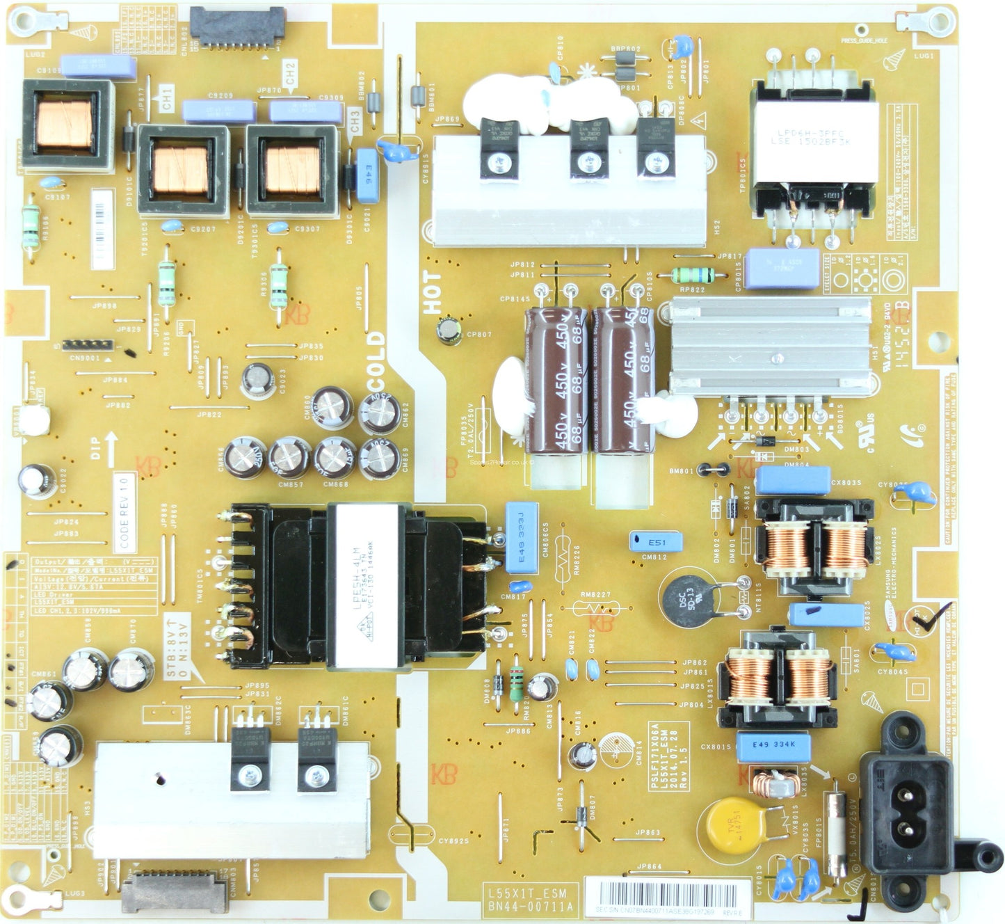 Fonte de alimentação de TV Samsung - Bn44-00711A