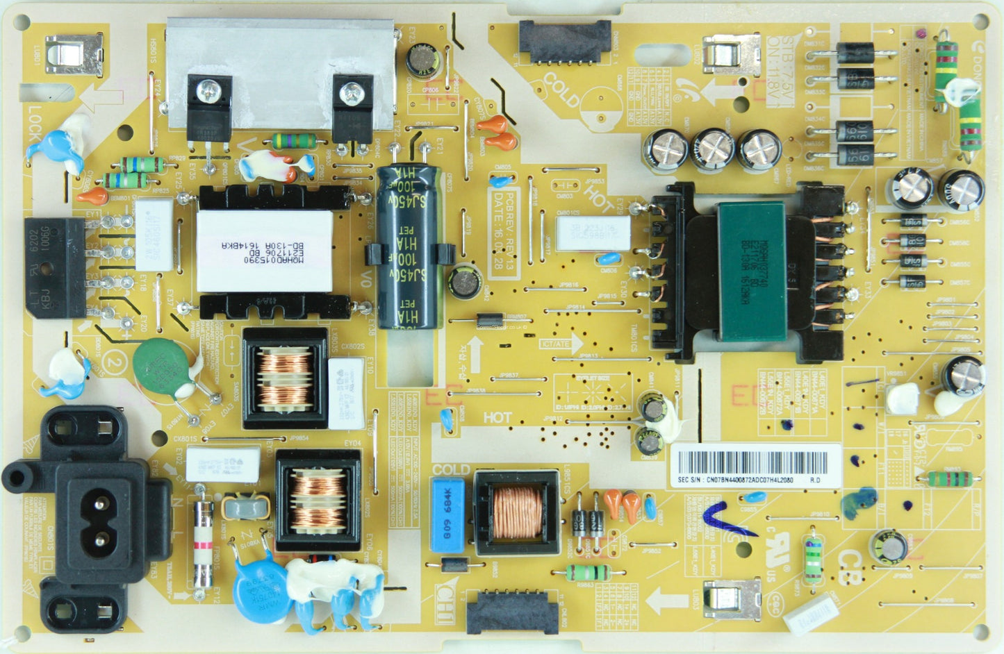 Smps da fonte de alimentação da TV Samsung - Bn44-00872A