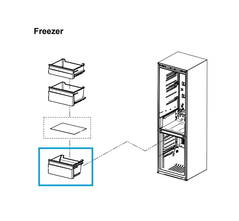 Samsung 3050 Freezer Bottom Drawer - DA97-13475A