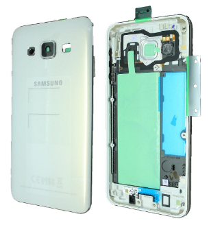 Frame Traseiro Branco Samsung Galaxy A3 - GH96-08196A