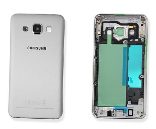 Frame Traseiro Cinza Samsung Galaxy A3 - GH96-08196C