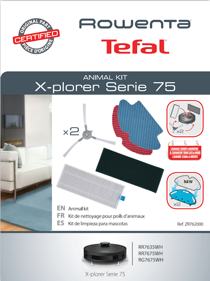 Pet maintenance kit for Rowenta robot vacuum cleaner - ZR762000