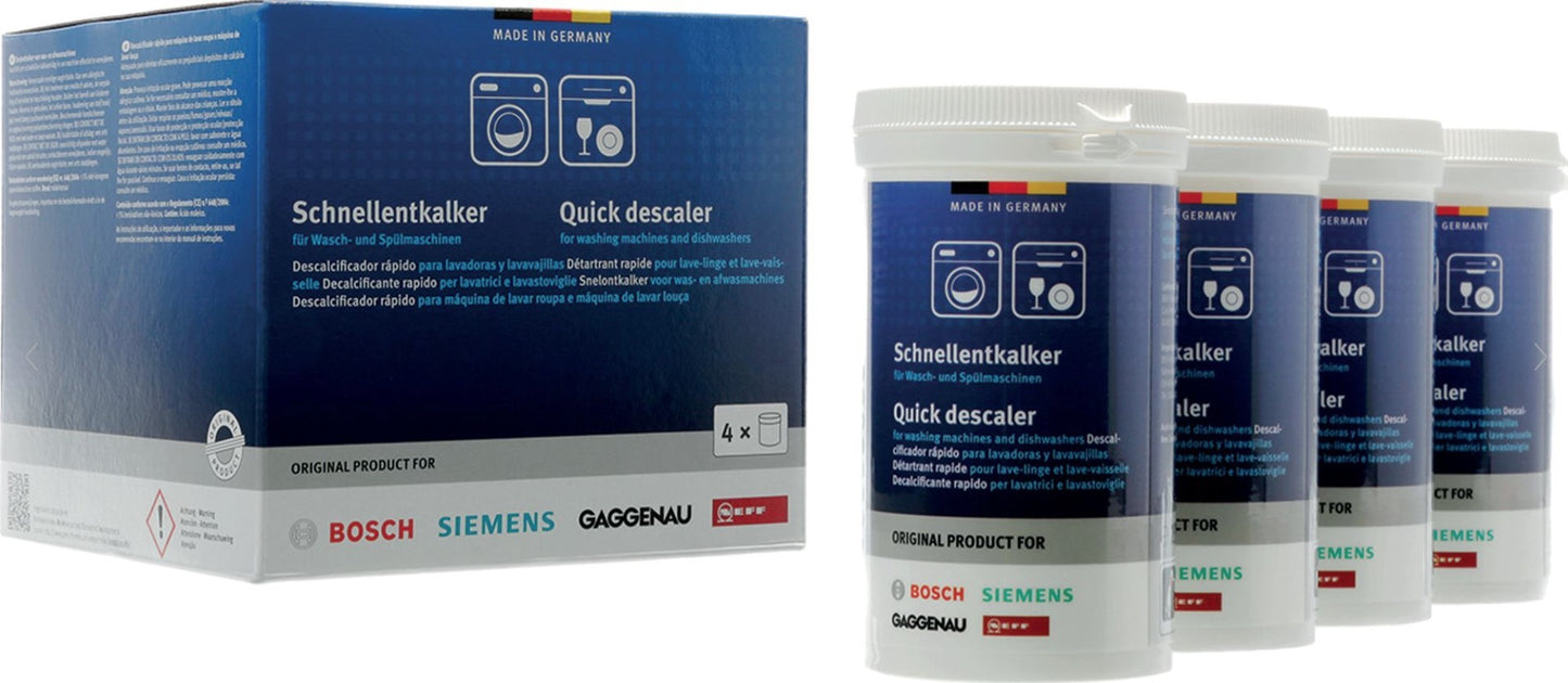 kit de 4 unidade de descalcificador para maquina de roupa e loiça (250g) - 00311922