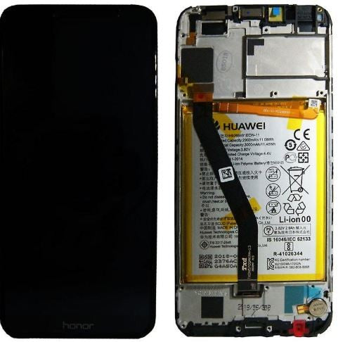 LCD display module - Honor 7A Display Black - 02351Wdu