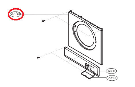 LG washing machine cabinet cover - 3550En1018A