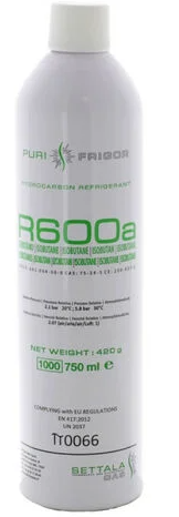 R600A Gas Bottle (420g) Aerosol for refrigerators - 49028089