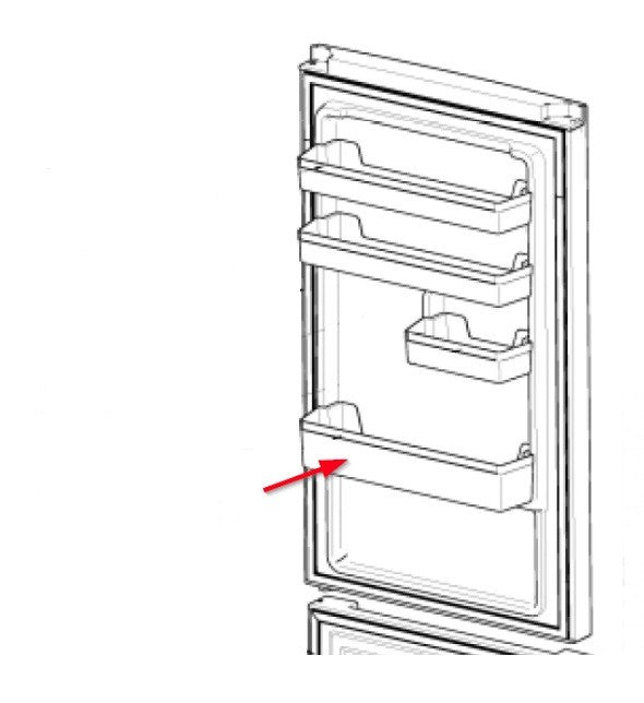 Prateleira da Porta do Frigorífico Candy - 49041936