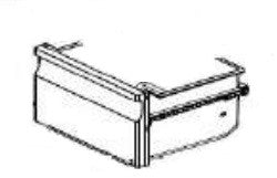 Top and middle freezer drawer for Candy Hoover refrigerator - 49124977