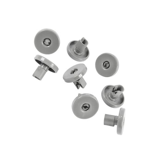 Kit of 8 lower basket wheels for Zanussi dishwasher - 50286965004