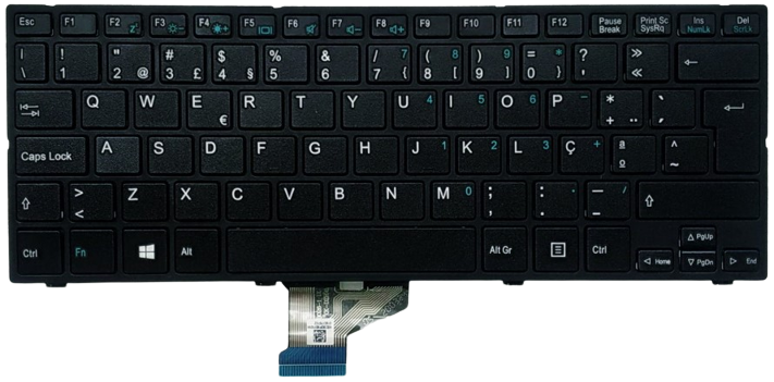 Teclado português Classmate PC LEAP T304 T304P SF20PA6W SF20GM7 SF20GM6 SF206M6 E-Escolas