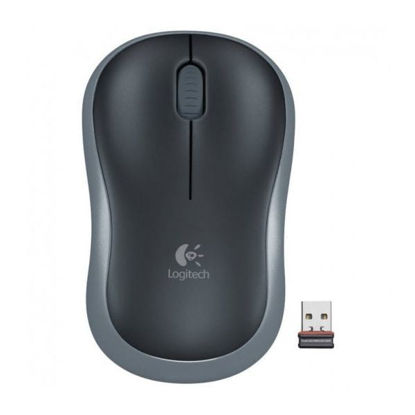 Logitech - M185 Wireless Mouse Black / Gray
