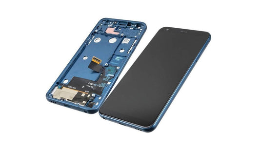 LCD + Touchscreen + Frame for LG Q7+ LMQ610 - Moroccan Blue