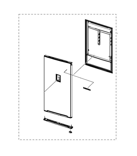 Samsung 310 Refrigerator Door - DA91-03974D
