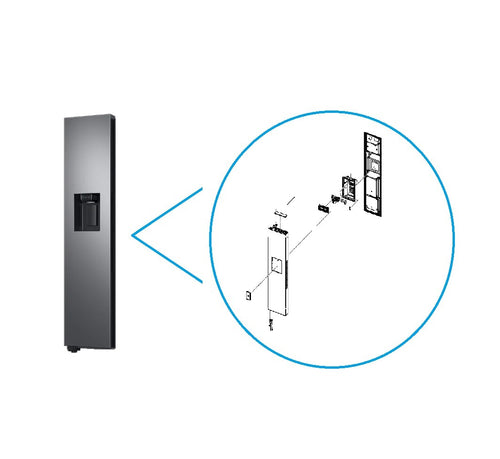 Porta Congelador Samsung RS8000NC - DA91-05447B
