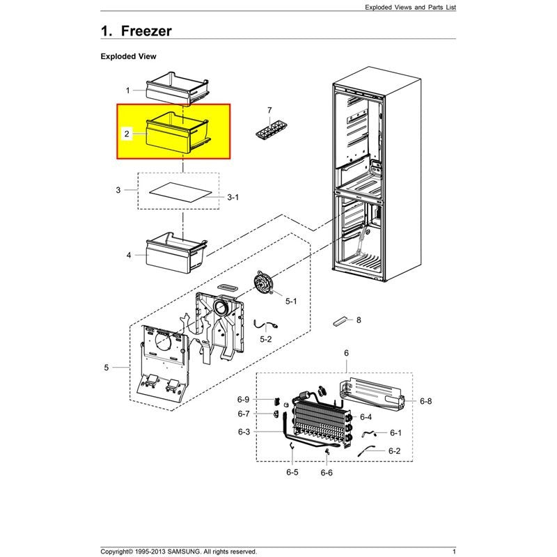 Gaveta De Congelador Frigorifico Samsung - Da97-13472A