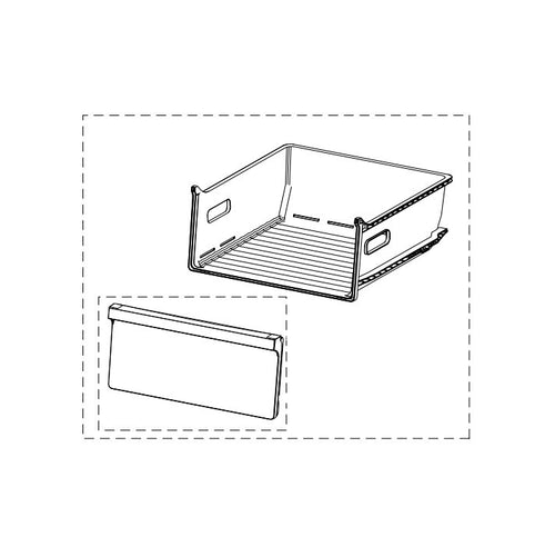 Gaveta p/ Arca Vertical Samsung RR7000M - DA97-17507B