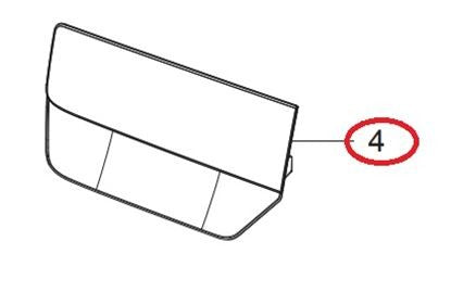 Front Panel of the Samsung Clothes Dryer Tank - DC97-22208A