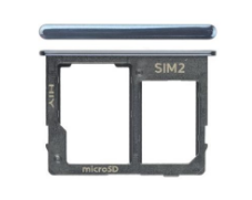 Black SIM+SD Tray for Samsung Galaxy J4+ - GH64-07065A
