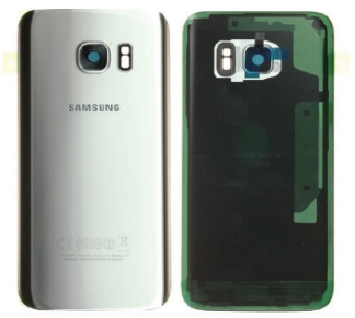 Tampa da bateria prateada para Samsung Galaxy S7 - GH82-11384B