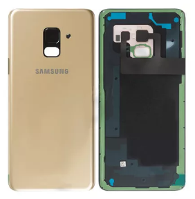 Black Back Cover for Samsung Galaxy A8 2018 Gold - GH82-15551C