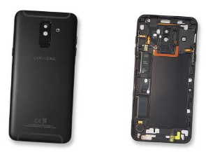 Black Back Cover for Samsung Galaxy A6 Plus - GH82-16428A