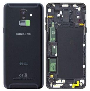 Black Back Cover for Samsung Galaxy A6 Plus - GH82-16431A