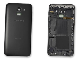 Black Back Cover for Samsung Galaxy J6 - GH82-16868A