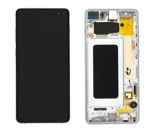 LCD Display Screen + Touch Samsung Sm-G975 Galaxy S10+ S10 Plus Prism White - Gh82-18849B