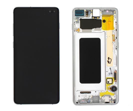 LCD Display Screen + Touch Samsung Sm-G975 Galaxy S10+ S10 Plus Prism White - Gh82-18849B
