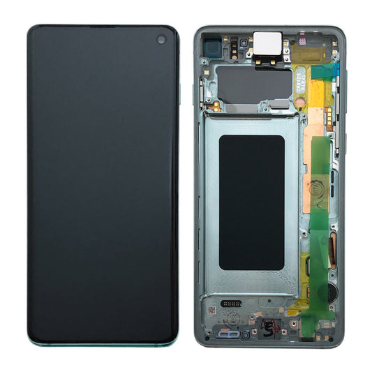 LCD Display Screen + Touch Samsung S10 G973F Green - GH82-18850E