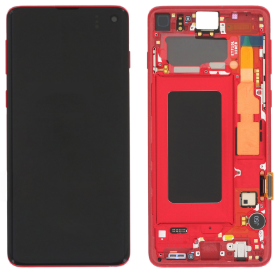 LCD Display Screen + Touch Vermelho Samsung Galaxy S10 - GH82-18850H