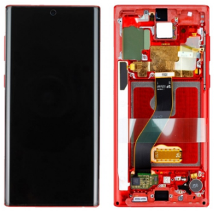 LCD Display Screen + Touch Vermelho Samsung Galaxy Note 10 - GH82-20818E