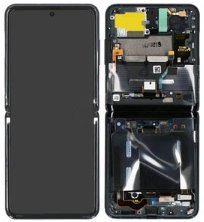 LCD Display Screen + Touch Preto Samsung Galaxy Z Flip - GH82-22215A