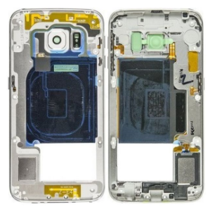 Frame Traseiro Branco Samsung Galaxy S6 edge - GH96-08376B