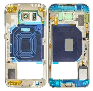 Frame Traseiro Dourado Samsung Galaxy S6 - GH96-08583C