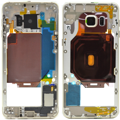 Frame Traseiro Dourado Samsung Galaxy S6 edge plus - GH96-09079A