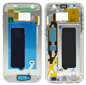 Frame de Metal Frontal Cinza Samsung Galaxy S7 - GH96-09788B