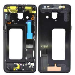 Frame Frontal Preto Samsung Galaxy A8 2018 - GH96-11295A
