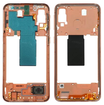 Samsung Galaxy A40 Orange Back Bezel - GH97-22974D