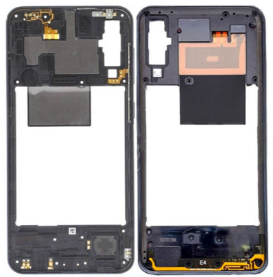 Frame Frontal Preto Samsung Galaxy A50 - GH97-23209A