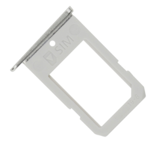 Bandeja para cartão SIM branco Samsung Galaxy S6 Edge - GH98-35872B