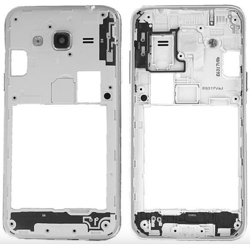 Frame Traseiro Branco Samsung Galaxy J3 2016 - GH98-38689A