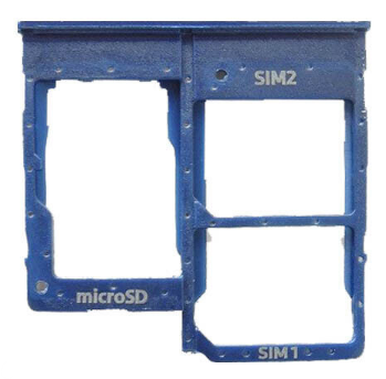 Yes + support for blue memory card tray Samsung Galaxy A20e - GH98-44377C