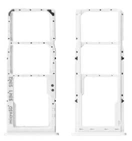 Bandeja Sim + MicroSD Prism Crush Branco Samsung Galaxy A30 - GH98-44769D