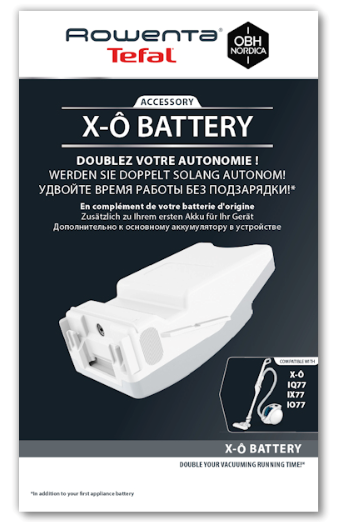 Bateria aspirador Rowenta X-Ô - ZR010770