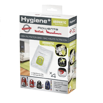 Kit 4 bags Hygiene+ Aromatic Cotton Flower Rowenta Vacuum Cleaner - ZR200920
